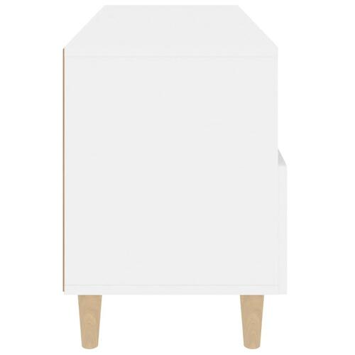 Tv-bord 80x36x50 cm konstrueret træ hvid