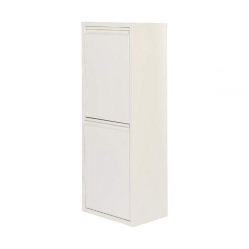 Jobgar affaldsskab til genbrug - 2 skuffer, hvid/grå, 5 L