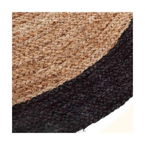 Tæppe Atmosphera Sort Ø 120 cm Jute