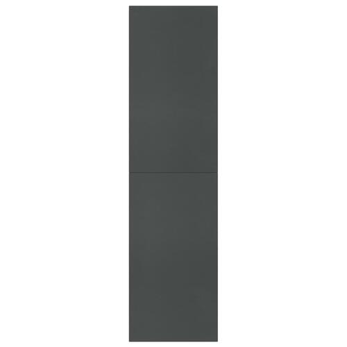 Bogreol/rumdeler 155 x 24 x 160 cm spånplade grå