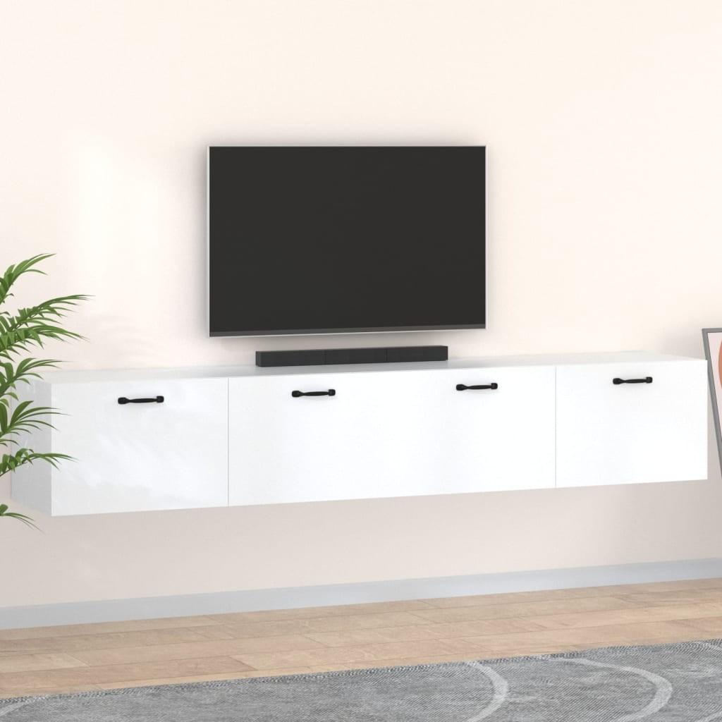 vidaXL vægskabe 2 stk. 100x36,5x35 cm konstrueret træ hvid