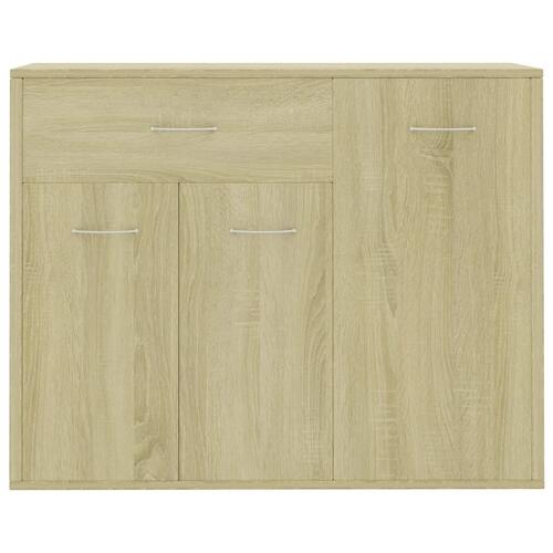 Skænk 88x30x70 cm konstrueret træ sonoma-eg
