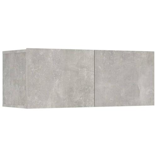 Tv-skabe 4 stk. 80x30x30 cm konstrueret træ betongrå