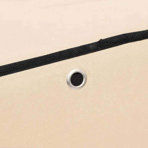 Skoskab 60x30x166 stof cremefarvet