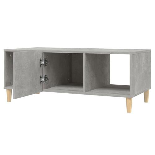 Sofabord 102x50x40 cm konstrueret træ betongrå