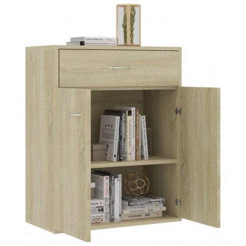 Skænk 60×30×75 cm i konstrueret træ - sonoma-eg