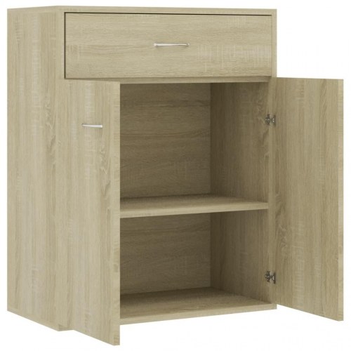 Skænk 60×30×75 cm i konstrueret træ - sonoma-eg