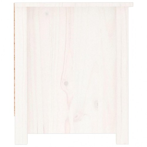 Skoreol 110x38x45,5 cm massivt fyrretræ hvid