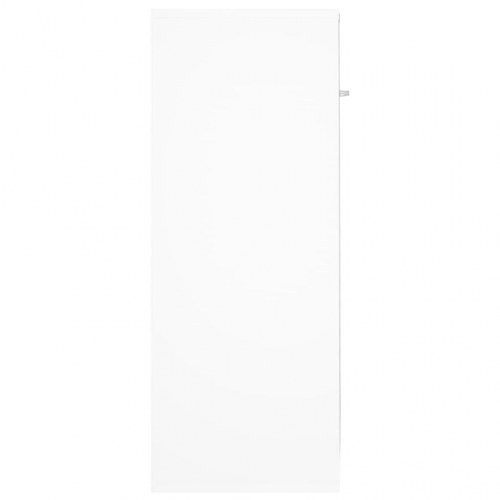 Skænk 60x30x75 cm konstrueret træ hvid højglans