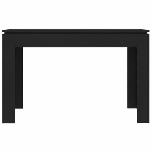 Spisebord 120x60x76 cm konstrueret træ sort