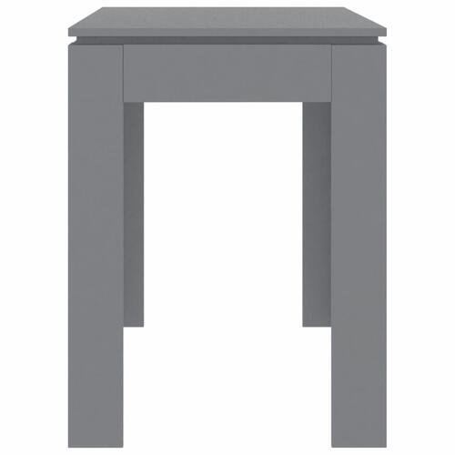 Spisebord 120x60x76 cm konstrueret træ grå