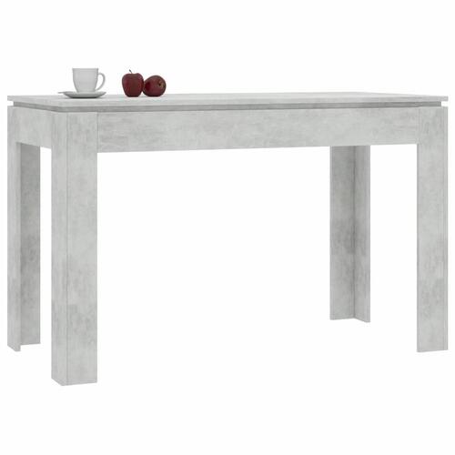 Spisebord 120 x 60 x 76 cm spånplade betongrå