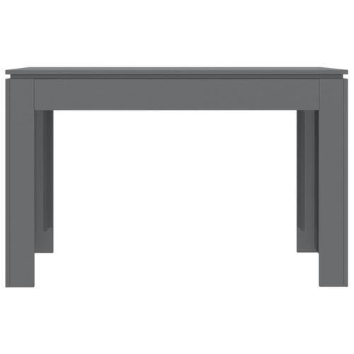 Spisebord 120 x 60 x 76 cm spånplade grå højglans