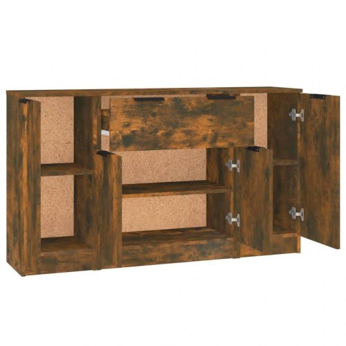 Skænke 3 stk. konstrueret træ røget egetræ