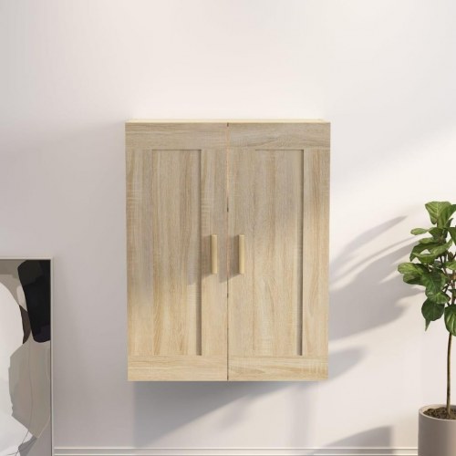 Vægskab 69,5×32,5×90 cm - konstrueret træ i sonoma-eg