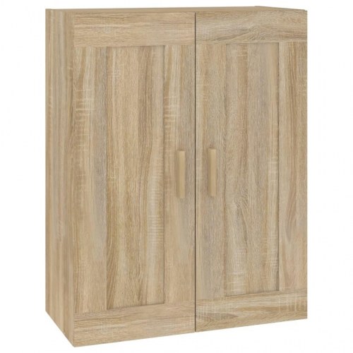 Vægskab 69,5×32,5×90 cm - konstrueret træ i sonoma-eg