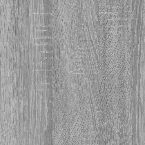 Skab med spejl 80x20,5x64 cm konstrueret træ grå sonoma-eg
