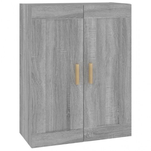 Vægskab 69,5x32,5x90 cm konstrueret træ grå sonoma-eg