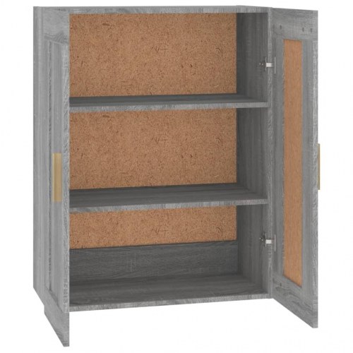 Vægskab 69,5x32,5x90 cm konstrueret træ grå sonoma-eg