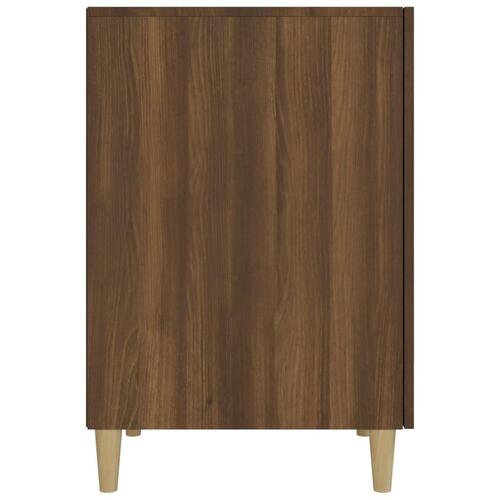 Skrivebord 140x50x75 cm konstrueret træ brun egetræsfarve