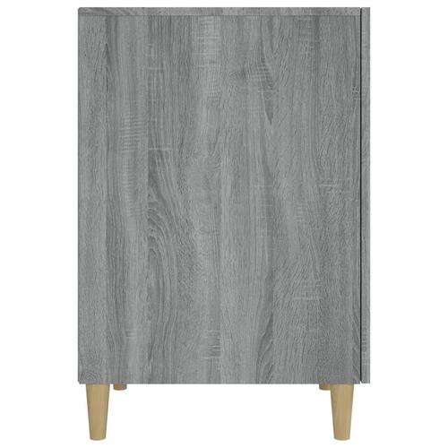 Skrivebord 140x50x75 cm konstrueret træ grå sonoma-eg