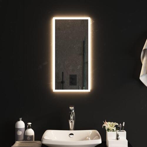 Badeværelsesspejl med LED-lys 30x60 cm