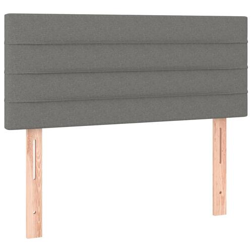 Sengegavl 90x5x78/88 cm stof mørkegrå