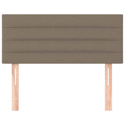 Sengegavl 100 x 5 x 78/88 cm stof - gråbrun