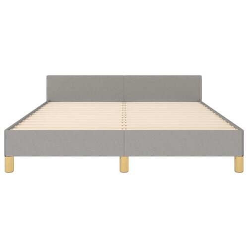 Sengeramme uden madras 140x190 cm stof lysegrå