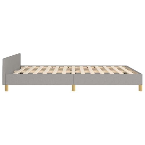 Sengeramme uden madras 140x190 cm stof lysegrå