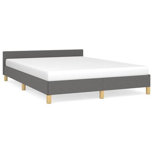 Sengeramme uden madras 140x190 cm stof mørkegrå