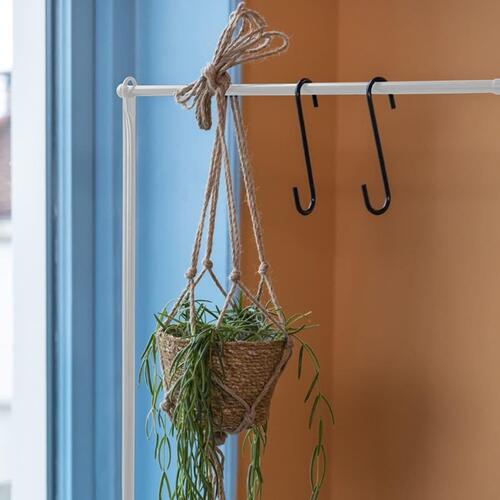 Esschert Design dekorativ bordstang med klemme hvid