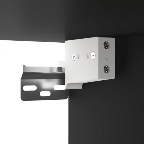 Vægskab 69,5x34x90 cm sort