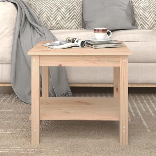 Sofabord 50x50x45 cm massivt fyrretræ