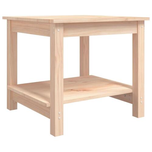 Sofabord 50x50x45 cm massivt fyrretræ