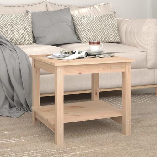 Sofabord 50x50x45 cm massivt fyrretræ