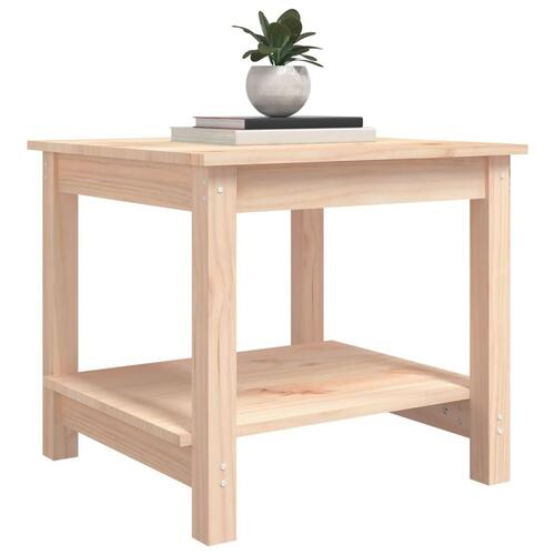Sofabord 50x50x45 cm massivt fyrretræ