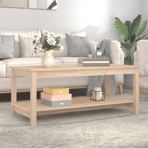 Sofabord 110x55x45 cm massivt fyrretræ