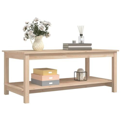 Sofabord 110x55x45 cm massivt fyrretræ