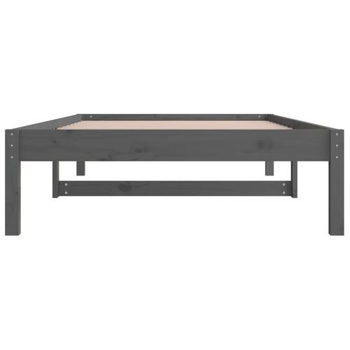 Daybed 90x190 cm Single massivt fyrretræ grå