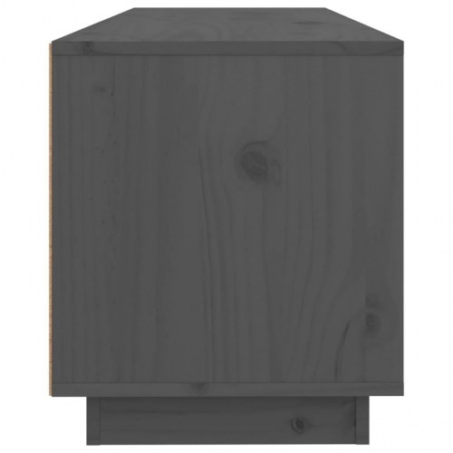 Tv-bord 100x34x40 cm massivt fyrretræ grå