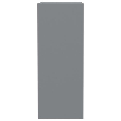 Bogreol med 2 hylder 40x30x76,5 cm konstrueret træ grå