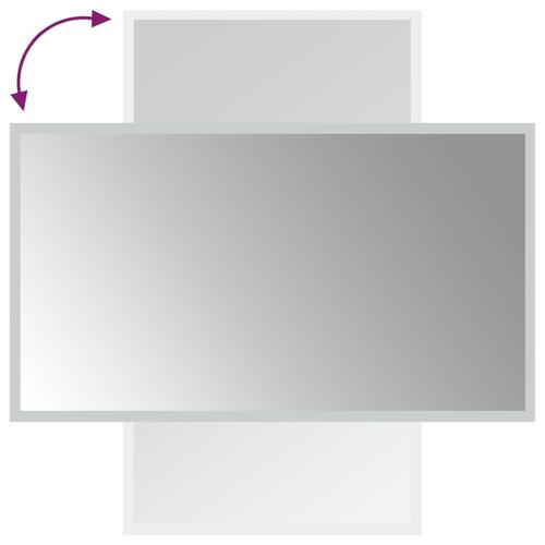 Badeværelsesspejl med LED-lys 40x70 cm