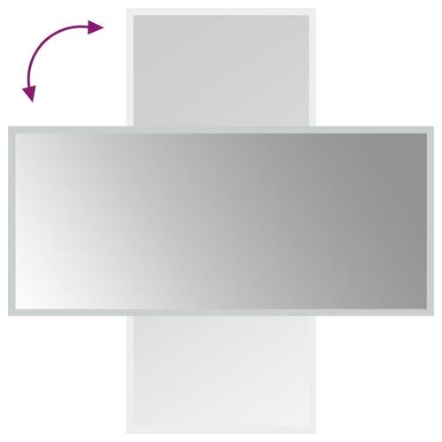 Badeværelsesspejl med LED-lys 40x90 cm