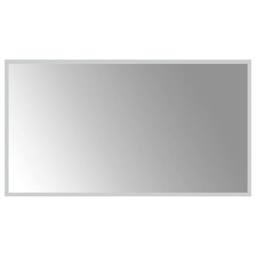 Badeværelsesspejl med LED-lys 50x90 cm
