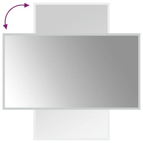 Badeværelsesspejl med LED-lys 50x90 cm