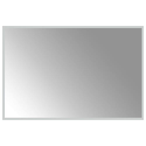 Badeværelsesspejl med LED-lys 60x90 cm