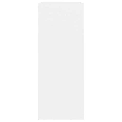 Bogreol med 2 hylder 80 x 30 x 76,5 cm spånplade hvid