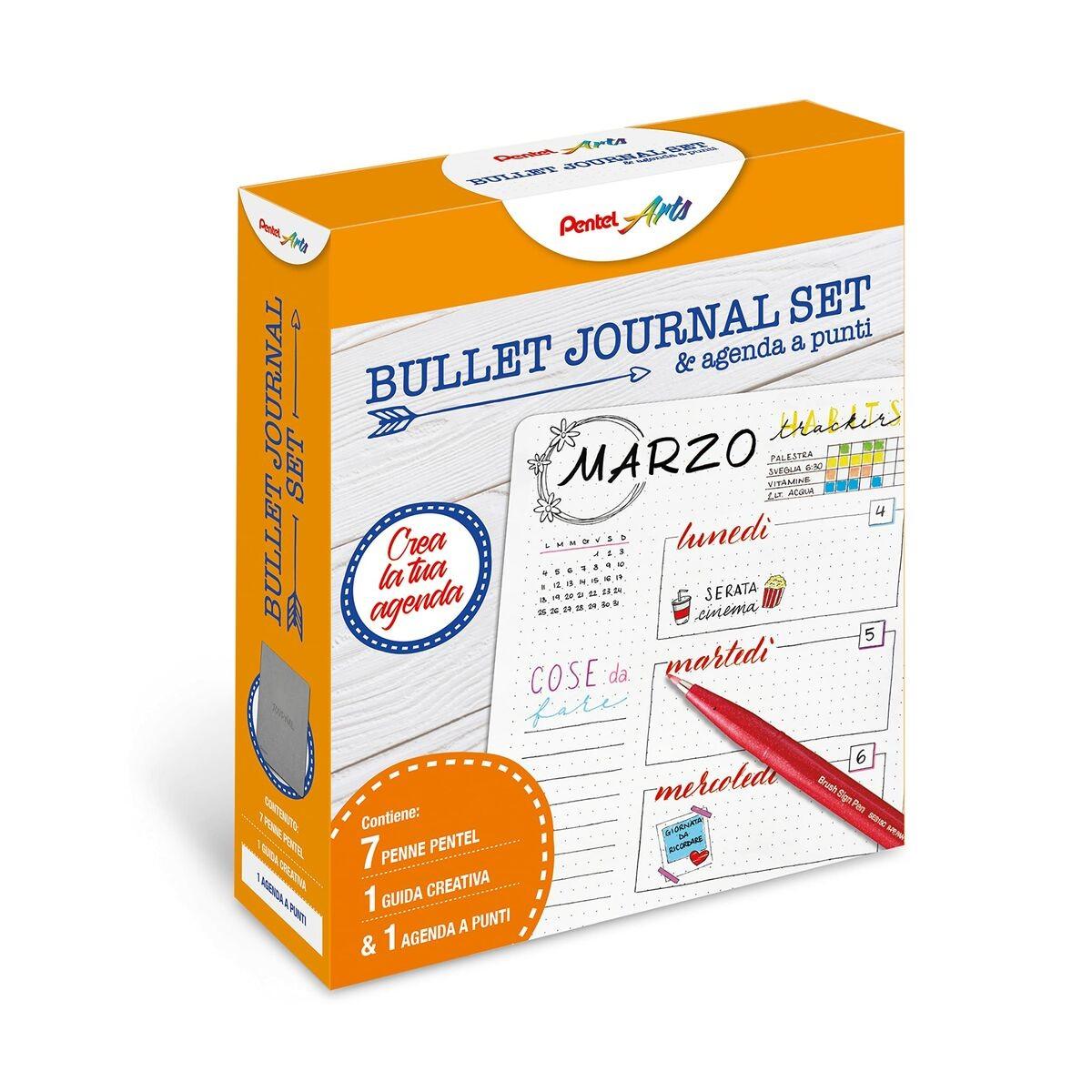 Sæt med Kuglepenne Pentel Bullet Journal Set 7 stk (OUTLET C)