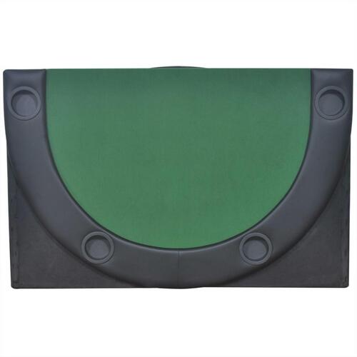 10 pers. pokerbord bordplade foldbar grøn